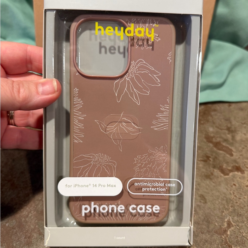 Heyday Floral Brown Phone Case for iPhone 14 Pro Max